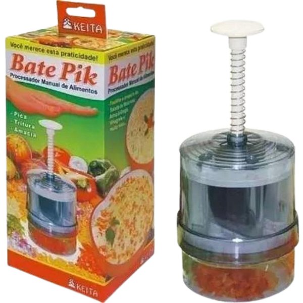 Processador De Alimentos Manual Bate Pik Keita Pica Tritura