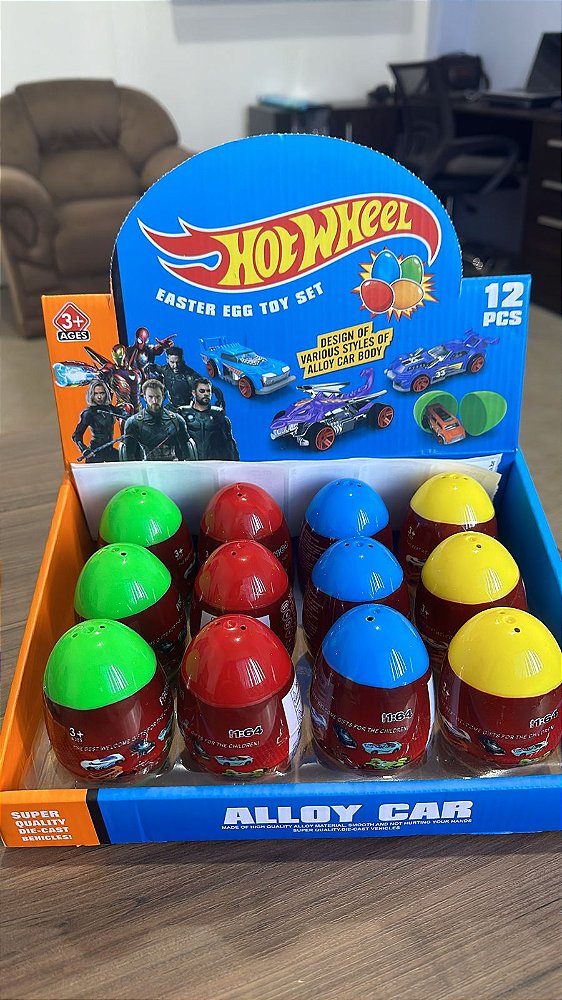 Carrinho Surpresa No Ovo Carrinhos Variados Vingadores