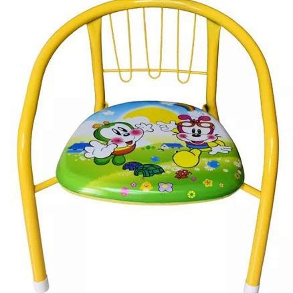 Cadeirinha Infantil Metal Suporta 25kg Reforçada Cor:Amarelo