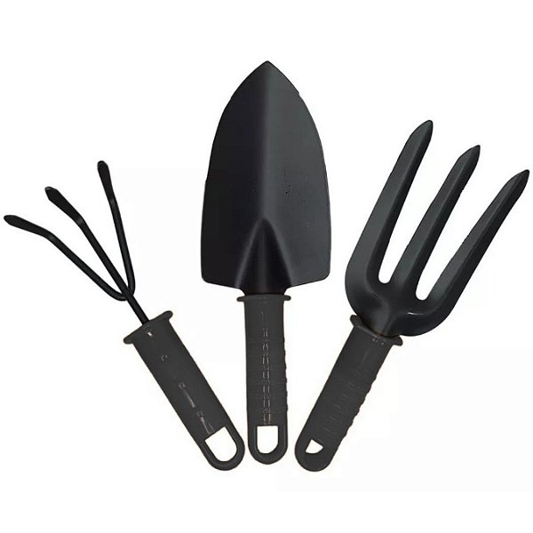 KIT PARA JARDIM 3 PECAS- AÇO FORTE