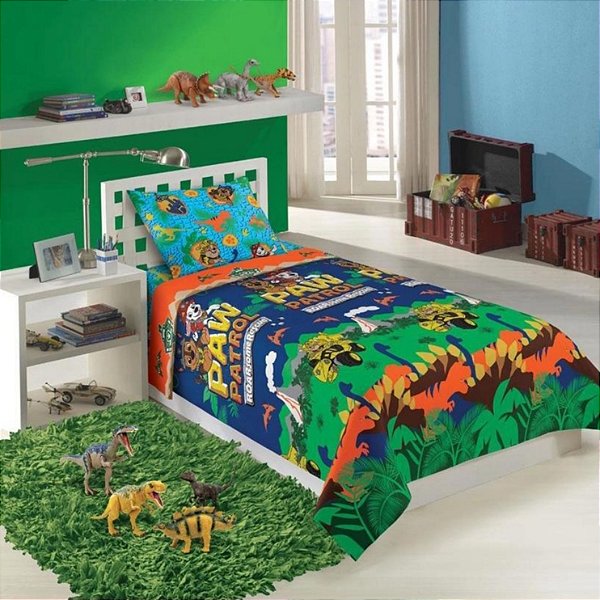 JOGO DE CAMA  SOLTEIRO 2 PEÇAS LEPPER Modelo:Patrulha azul 3