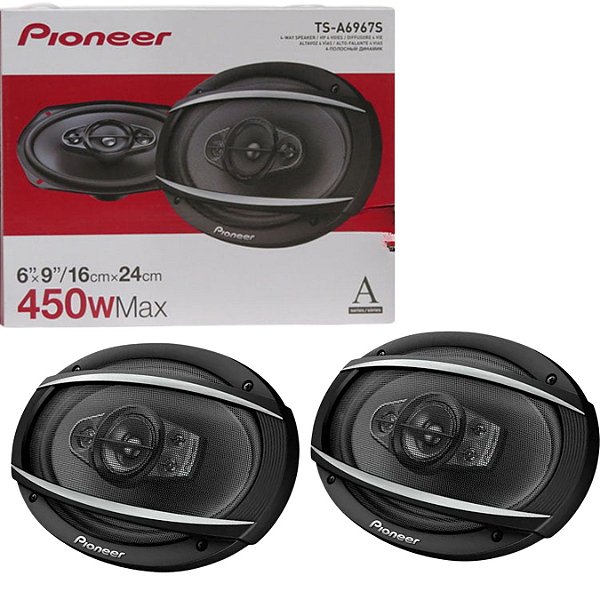 Alto-falantes Pioneer TS-A6967s 6x9 90w Rms 450w Max 4 vias