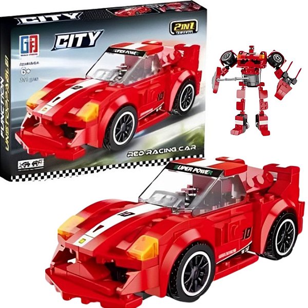 Bloco De Montar Brinquedo Speed Racing 211 pç 2em1 Car mod:2