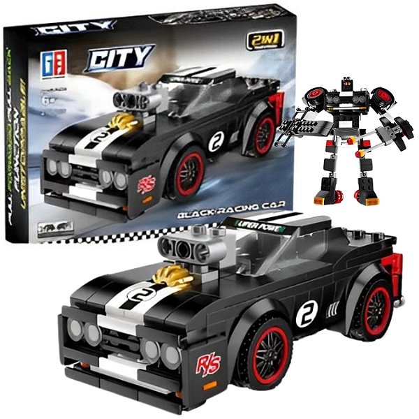 Bloco De Montar Brinquedo Speed Racing 212 pç 2em1 Car mod:3