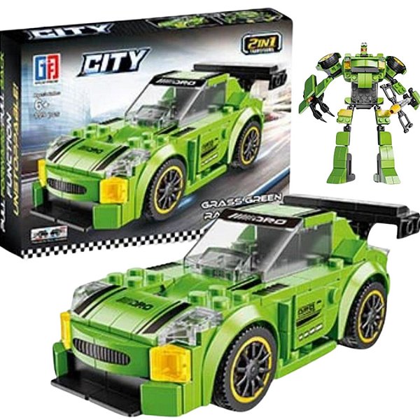 Bloco De Montar Brinquedo Racing City  199 pç 2em1 Car mod:6