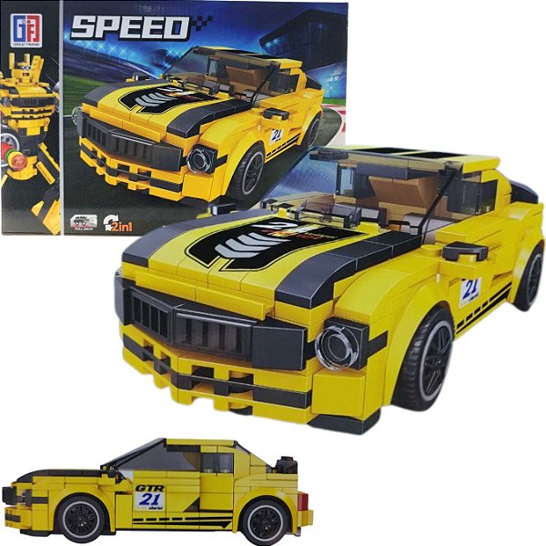 Bloco De Montar Brinquedo Speed Racing 2em1 Carro G Model:1