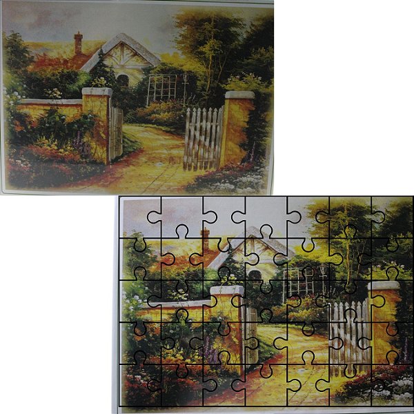QUEBRA-CABEÇA 500 PEÇAS JOGSAW PUZZLE CASA PORTAO