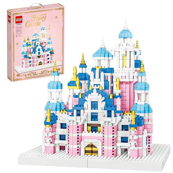 Bloco De Montar 2680 Pç Brinquedo Castelo