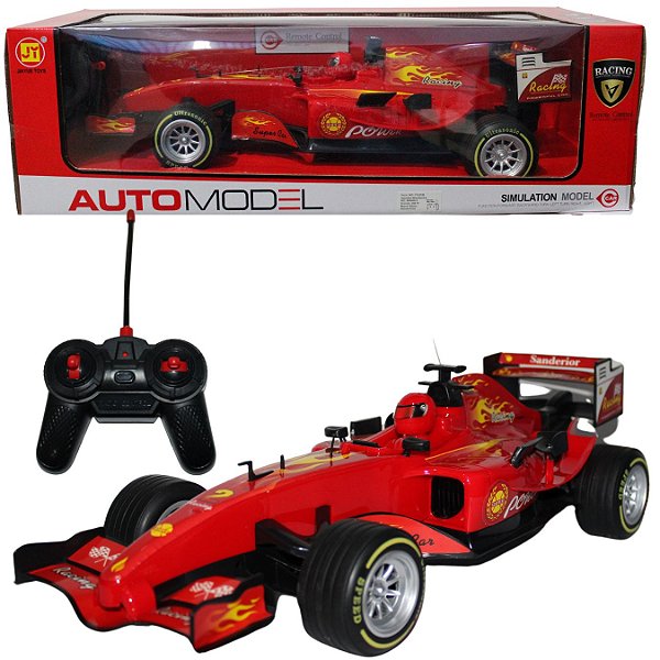 Carro de Corrida Tipo F1 Controle Remoto Grande Cor:VERMELHO