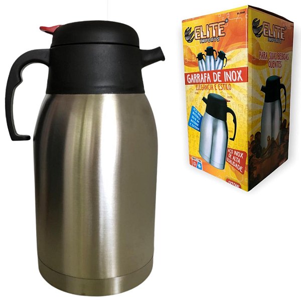 GARRAFA INOX 1.3L ELITE QUENTE-FRIO  ELEGANCIA E ESTILO