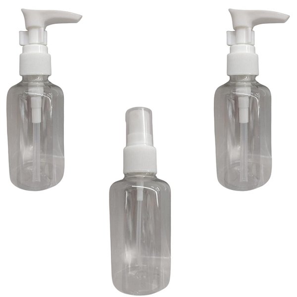 KIT VIAGEM 3 PCS 75 ML- SPRAY E  PUMP