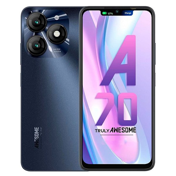 Smartphone itel A70 A665L Dual SIM de 128GB / 3GB RAM Preto