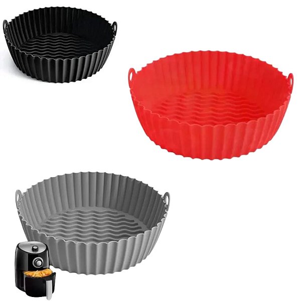 FORMA DE SILICONE PARA AIR FRYER  16X5.5 CM