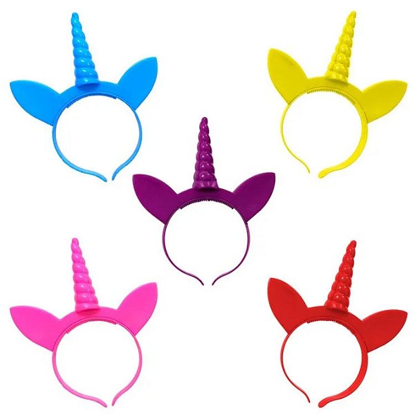 Tiara Unicórnio Com LED Cores Variadas Toy King