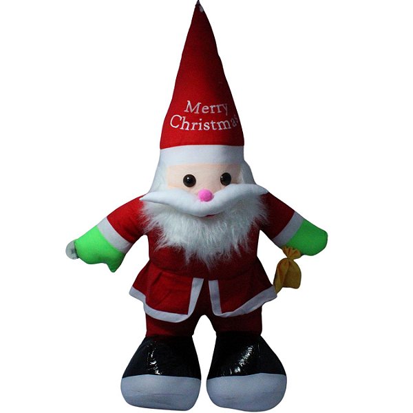 PAPAI NOEL BONECO PELUCIA 100 CM ENFEITE DE NATAL