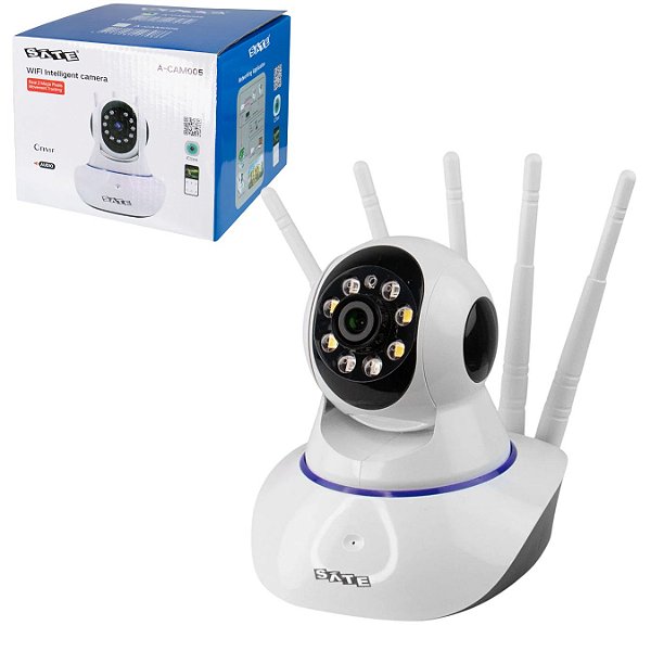 Câmera de Segurança IP Satellite com 5 Antenas Wifi