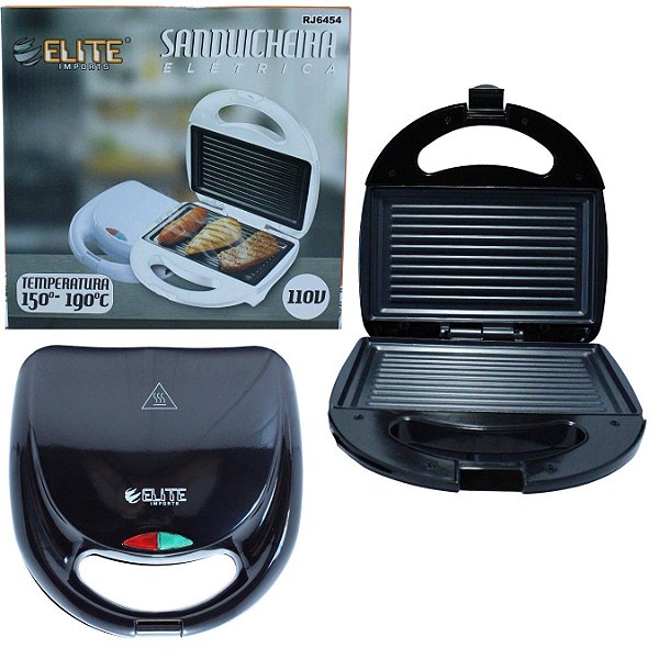 Sanduicheira e Grill Inox Eletrica Elite - 110v