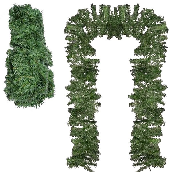 Festão aramado 500 galhos 15cm x 5 Metros Flexivel Luxo