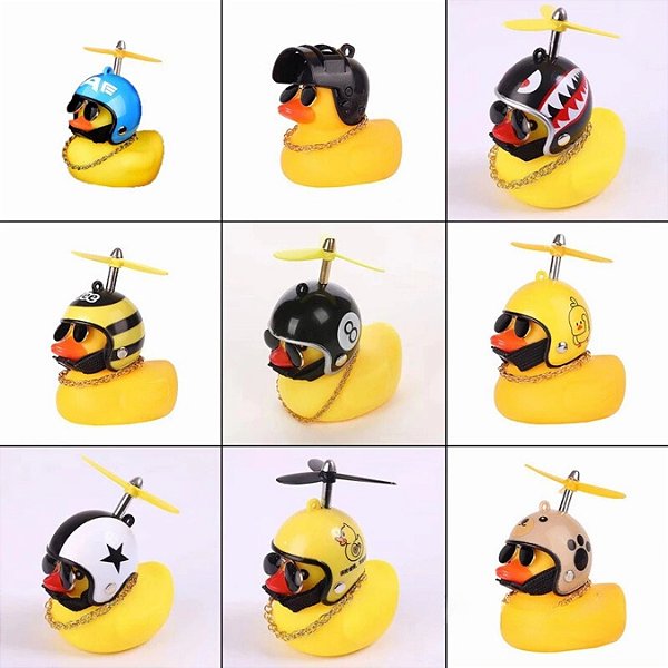 Pato Amarelo Painel De Carro, Moto e Bicicleta - Enfeite