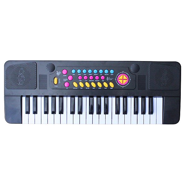 Piano Infantil Teclado Com Microfone Musical Educativo 47Cm