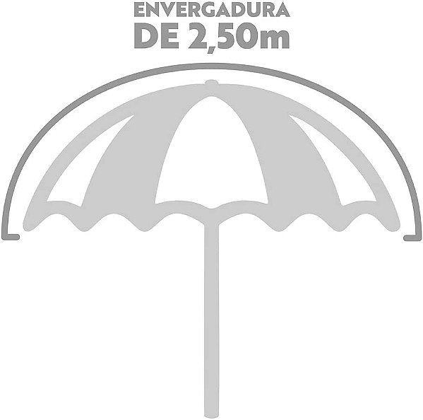 Guarda Sol 2,5m 10 Varetas Oxford Elite