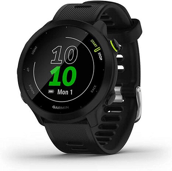 Smartwatch Garmin Forerunner 55 010-02562-00 com GPS/Bluetooth - Preto