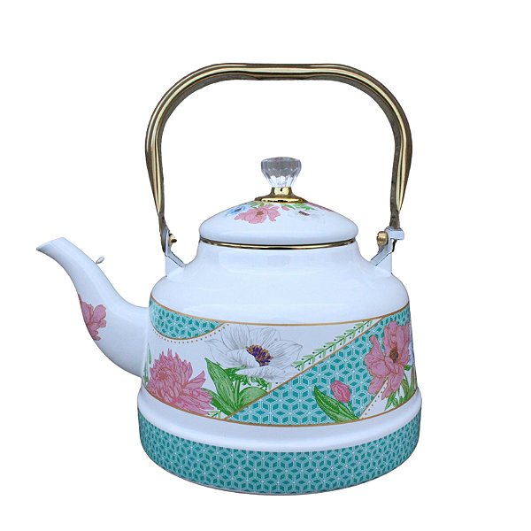 Chaleira Esmaltada 2,5 Litros Elite Com Cabo Metal