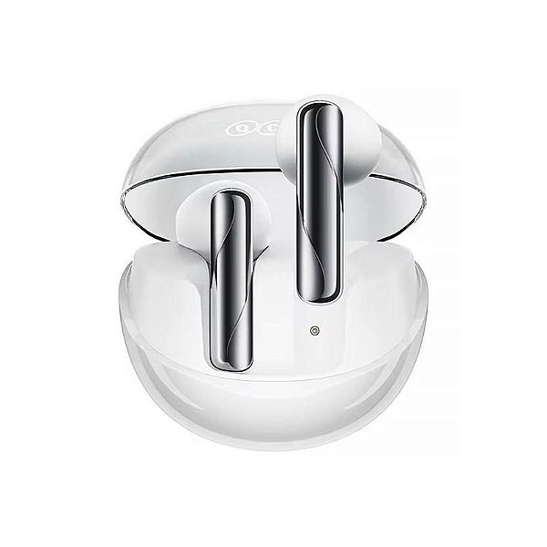 Fones de Ouvido Sem Fio QCY Ailybuds Clear BH24QT32A - Branco com Encosto