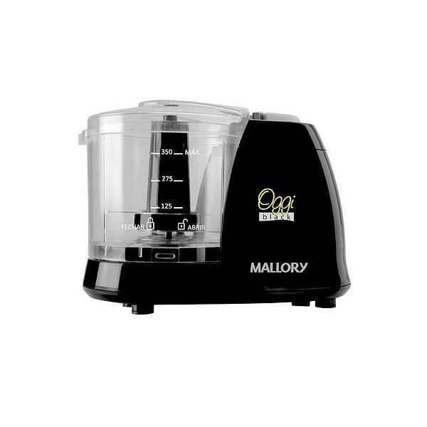Processador Mini Elétrico Mallory Oggi 220V - Cor Preta