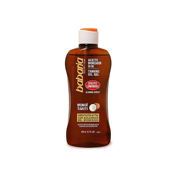Gel Bronzeador Babaria com Óleo Iluminador - 200ML