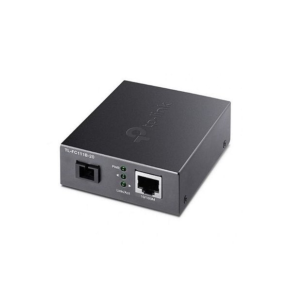 Conversor de Mídia TP-Link TL-FC111B-20 WDM 100 Mbps para Conexões de Fibra Óptica