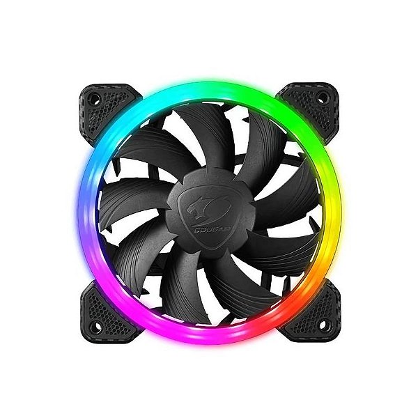 Ventoinha Cooler Cougar Vortex RGB 120MM com Iluminação Personalizável