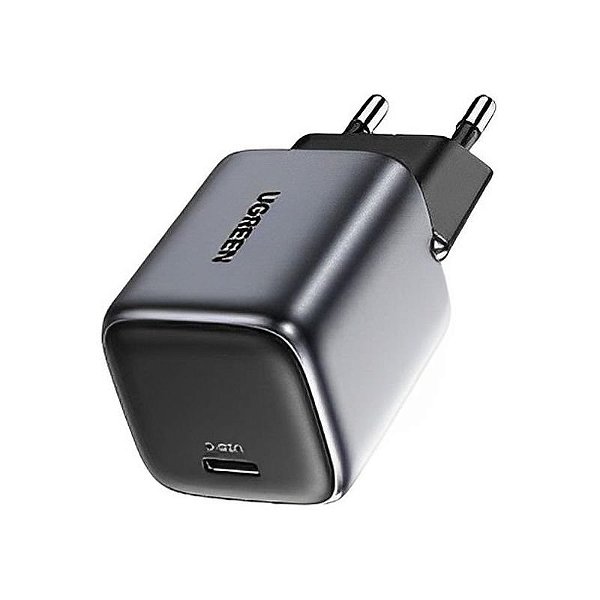 Carregador Ugreen Nexode Mini 30W USB-C - Cinza e Preto - Modelo 90666