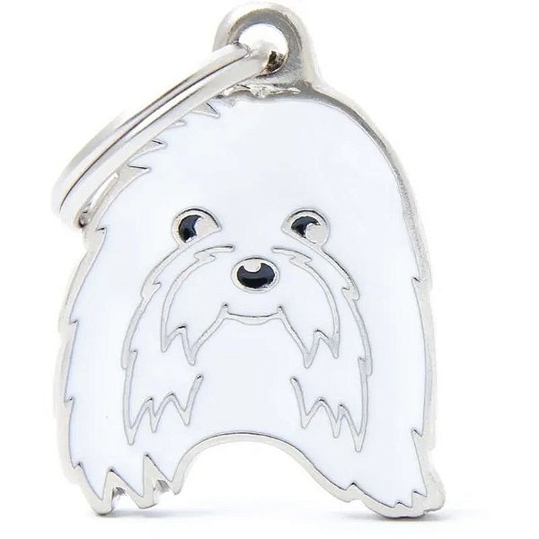 Medalha Identificação MyFamily Friends para Cão Bichon Maltês