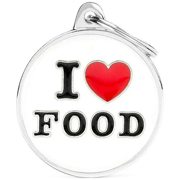 Pingente de Identificação MyFamily Charms Círculo Grande - Amor por Comida CH17LOVEFOOD