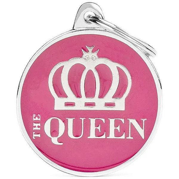 Medalha de Identificação MyFamily Círculo Grande - The Queen CH17QUEEN