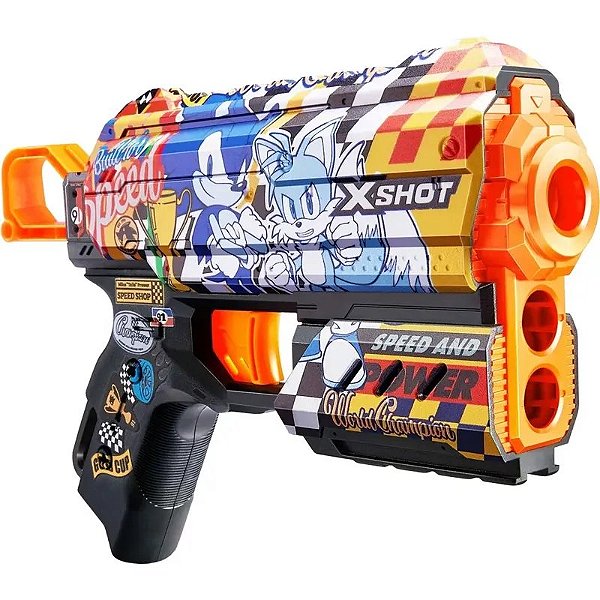 Lançador de Dardos X-Shot Sonic The Hedgehog - Velocidade Máxima Zuru 36648