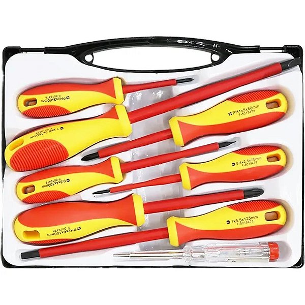Kit de Ferramentas Isoladas VDE Fixman D0208 - 8 Peças para Profissionais
