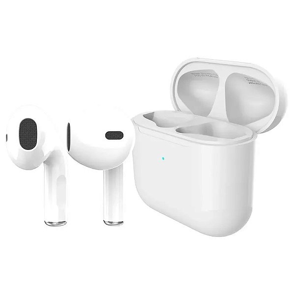 Fones de Ouvido In-ear Bluetooth Blu Aria Mini Branco com Cancelamento de Ruído Active