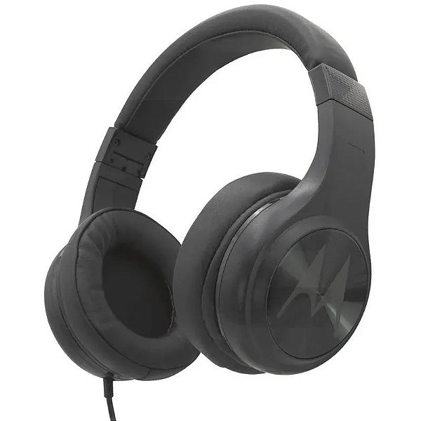 Fone de Ouvido com Fio Motorola Pulse 120 - Preto, Som de Alta Qualidade