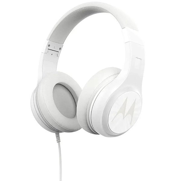 Fone de Ouvido com Fio Motorola Pulse 120 - Branco Sofisticado e Confortável