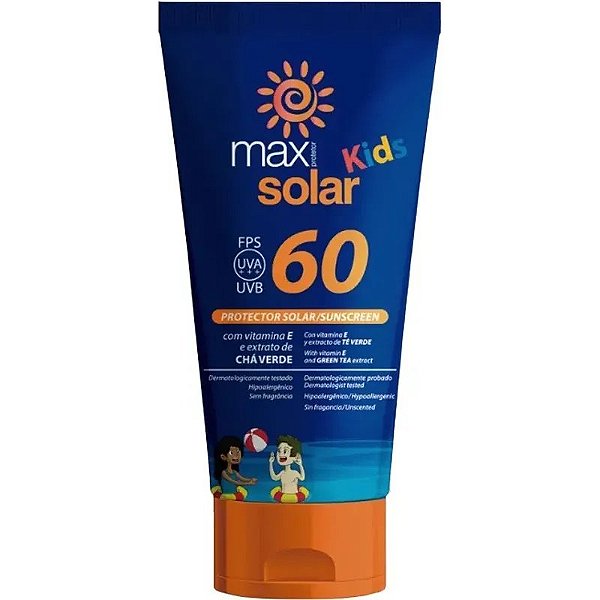Protetor Solar Infantil Max FPS 60 - 150mL Para Pele Sensível