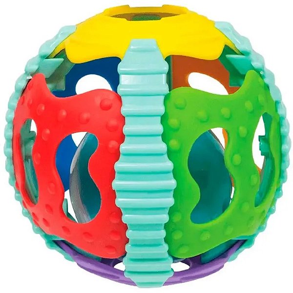 Bola Multitextura Chocalho para Bebês - 6691
