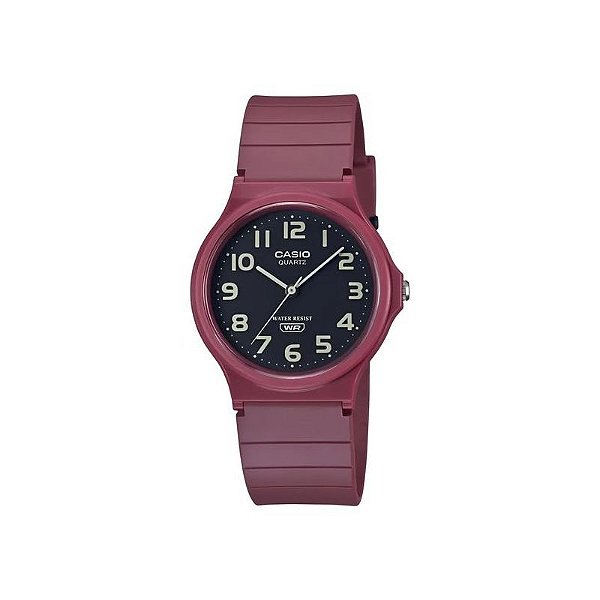 Relógio Casio MQ-24UC-4BDF Analógico - Vermelho e Preto com Design Moderno