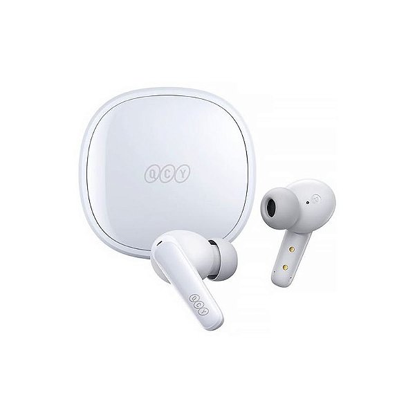 Fones de Ouvido Bluetooth QCY T13X TWS - Sem Fios, Cor Branca