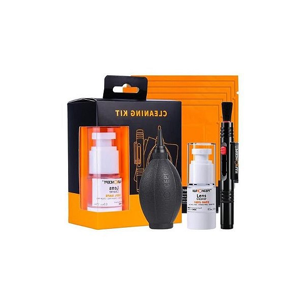 Kit Completo de Limpeza para Lentes K&F 4 em 1 - Modelo 1876 sem Líquido