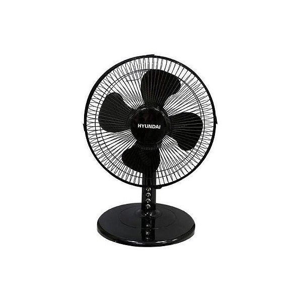 Ventilador de Mesa Hyundai HY-FD30ABW - Potente 50W, 30CM, Preto, 110V