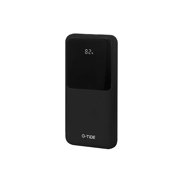 Carregador Portátil G-Tide Easy 10.000mAh - 2xUSB, Tipo C e Micro USB - Preto