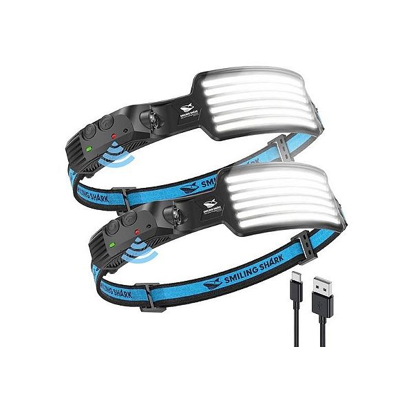 Lanterna LED Tubarão Sorridente TD-0123C com Cabeça Móvel