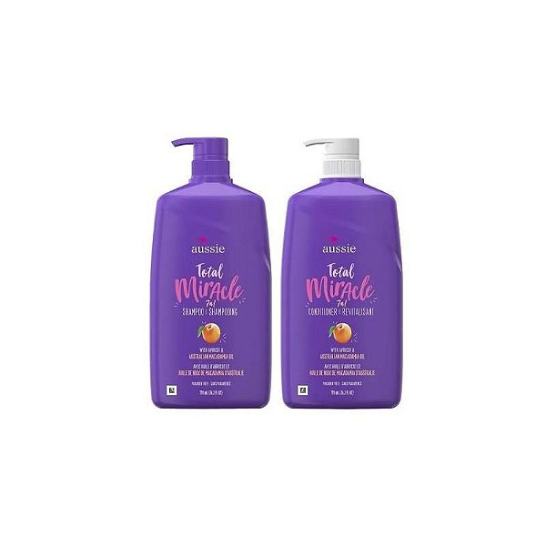 Kit Aussie Milagroso Total 7 em 1 - Shampoo e Condicionador 778ML